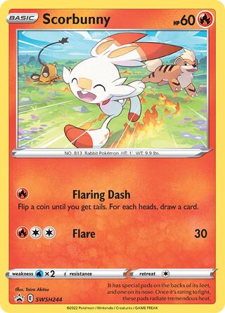Scorbunny 244/307 from Sword & Shield Promos