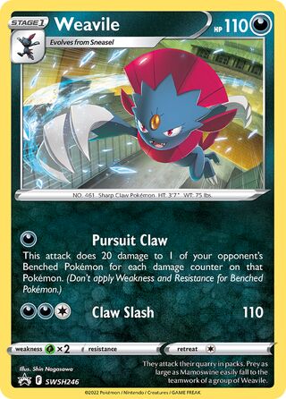Weavile 246/307 from Sword & Shield Promos
