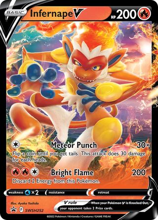 Infernape V 252/307 from Sword & Shield Promos