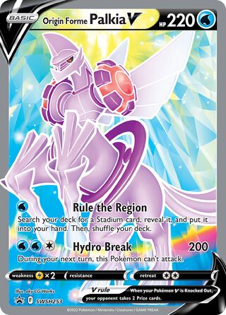 Origin Forme Palkia V 253/307 from Sword & Shield Promos