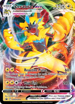 Zeraora VMAX 264/307 from Sword & Shield Promos
