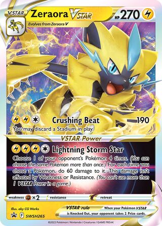 Zeraora VSTAR 265/307 from Sword & Shield Promos