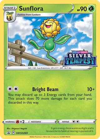 Sunflora 269/307 from Sword & Shield Promos