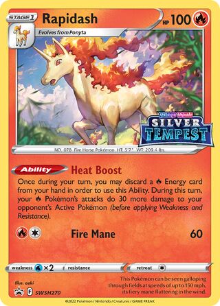 Rapidash 270/307 from Sword & Shield Promos