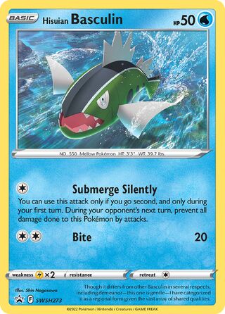 Hisuian Basculin 273/307 from Sword & Shield Promos