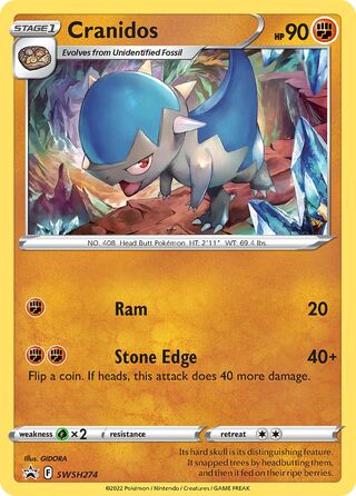 Cranidos 274/307 from Sword & Shield Promos