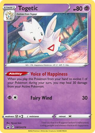 Togetic 276/307 from Sword & Shield Promos