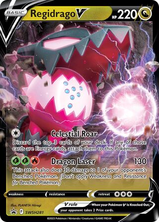 Regidrago V 281/307 from Sword & Shield Promos