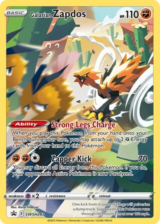 Galarian Zapdos 283/307 from Sword & Shield Promos
