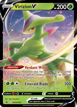 Virizion V 295/307 from Sword & Shield Promos