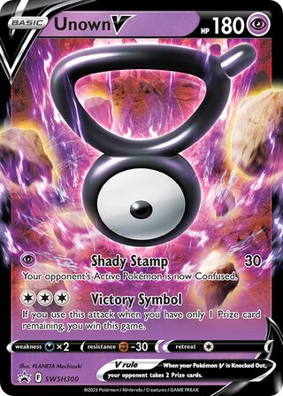 Unown V 300/307 from Sword & Shield Promos