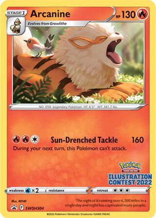 Arcanine 304/307 from Sword & Shield Promos