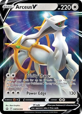Arceus V 306/307 from Sword & Shield Promos