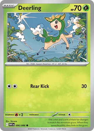 Deerling 6/173 from White Flare