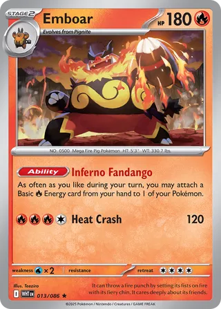 Emboar 13/173 from White Flare