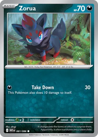 Zorua 61/173 from White Flare
