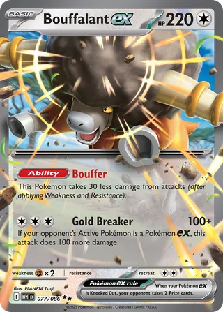 Bouffalant ex 77/173 from White Flare