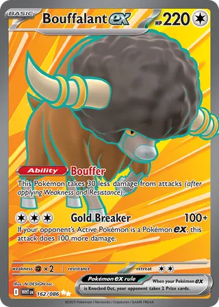 Bouffalant ex 162/173 from White Flare