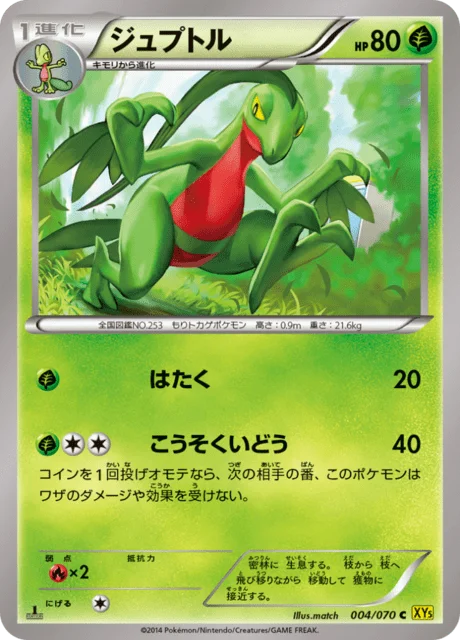 Grovyle 4/80 from Gaia Volcano