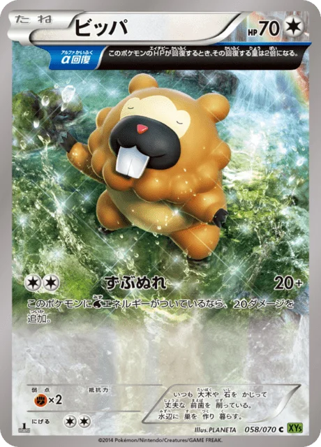 Bidoof 58/80 from Tidal Storm