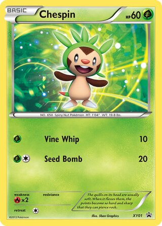 Chespin 1/211 from XY Promos