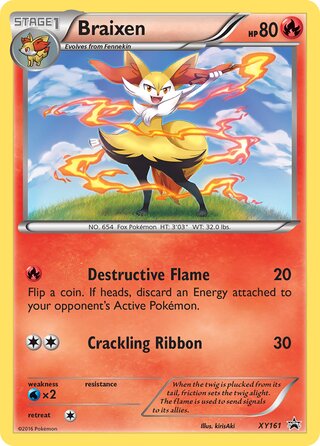 Braixen 161/211 from XY Promos