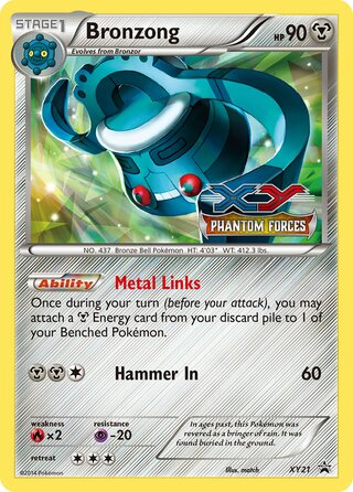 Bronzong 21/211 from XY Promos