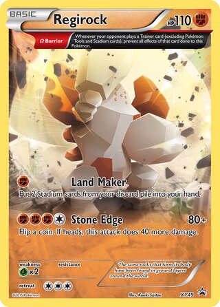 Regirock 49/211 from XY Promos