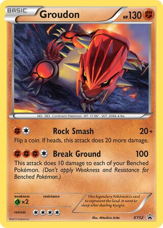 Groudon 52/211 from XY Promos