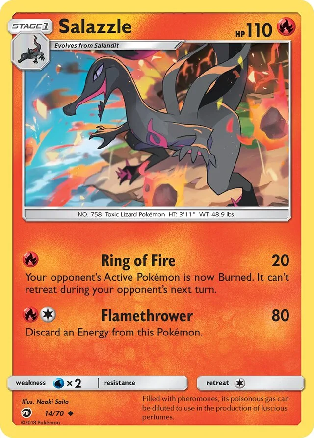 Salazzle 14/78 from Dragon Majesty
