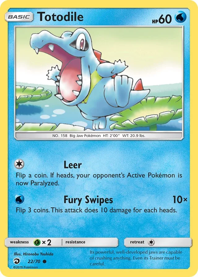 Totodile 22/78 from Dragon Majesty