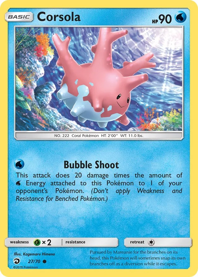 Corsola 27/78 from Dragon Majesty