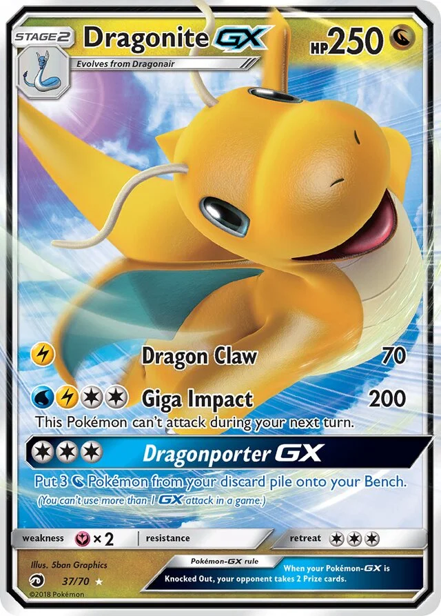 Dragonite GX 37/78 from Dragon Majesty