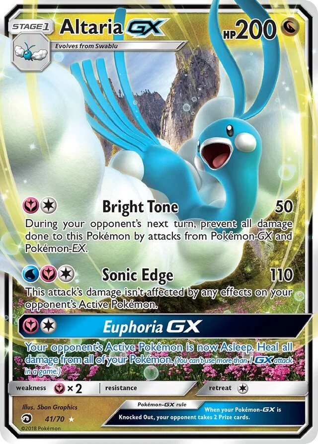 Altaria GX 41/78 from Dragon Majesty