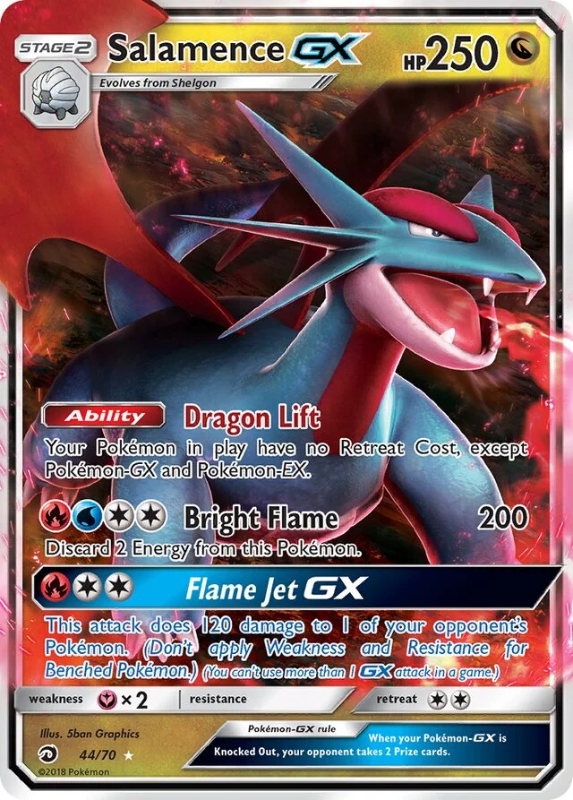 Salamence GX 44/78 from Dragon Majesty