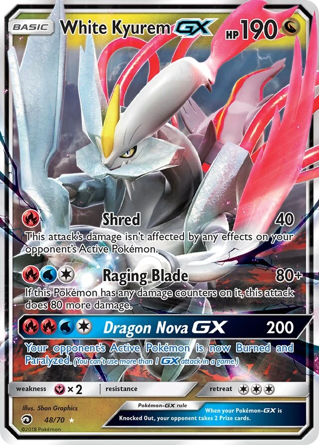 White Kyurem GX 48/78 from Dragon Majesty