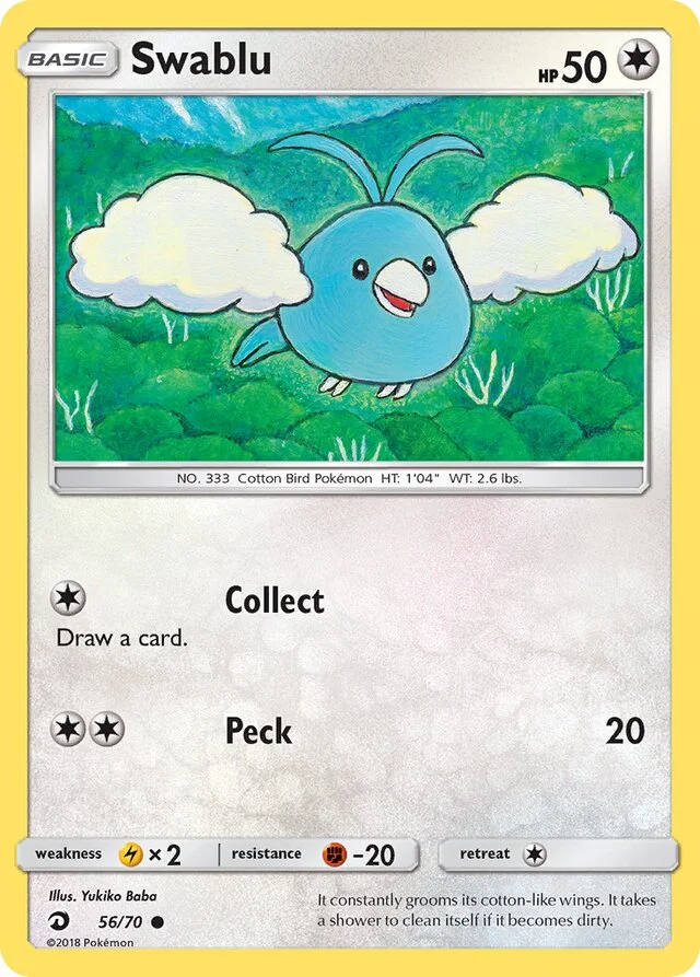 Swablu 56/78 from Dragon Majesty