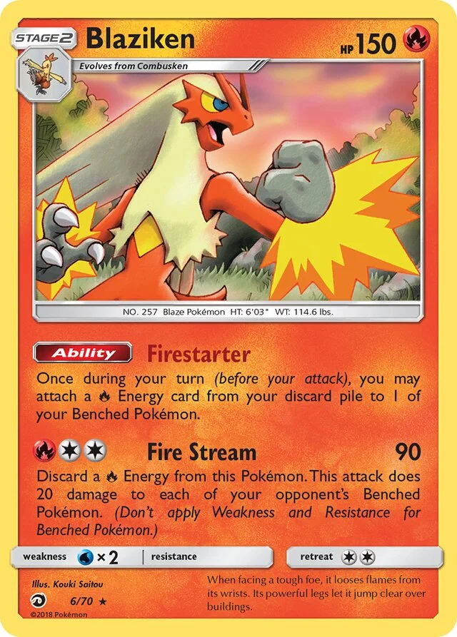 Blaziken 6/78 from Dragon Majesty