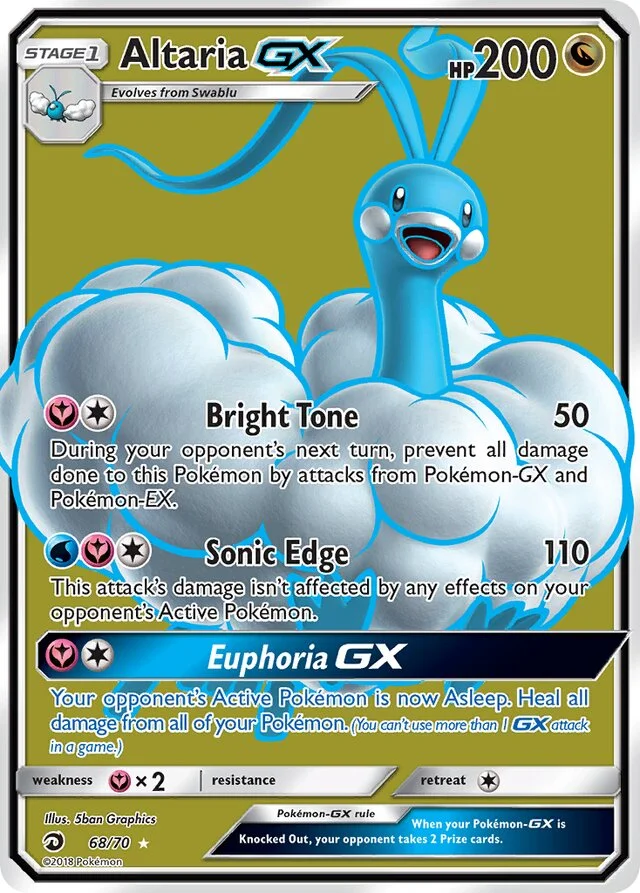 Altaria GX 68/78 from Dragon Majesty