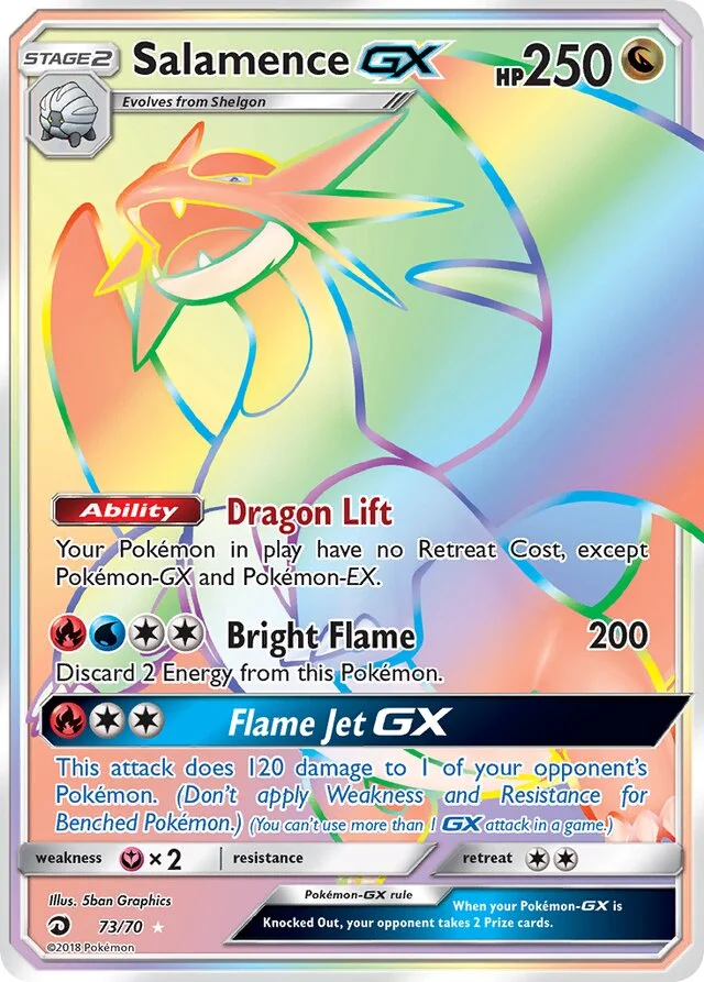 Salamence GX 73/78 from Dragon Majesty
