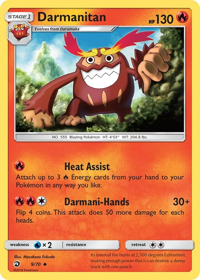 Darmanitan 9/78 from Dragon Majesty