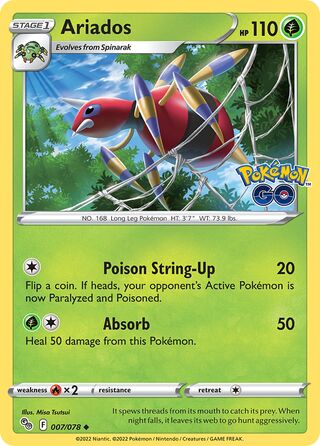 Ariados 7/88 from Pokémon GO