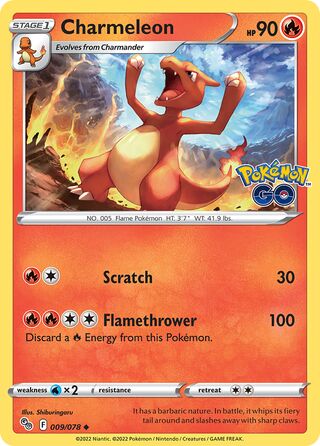 Charmeleon 9/88 from Pokémon GO