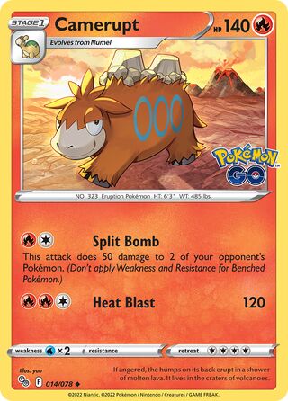 Camerupt 14/88 from Pokémon GO