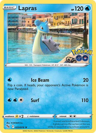 Lapras 23/88 from Pokémon GO