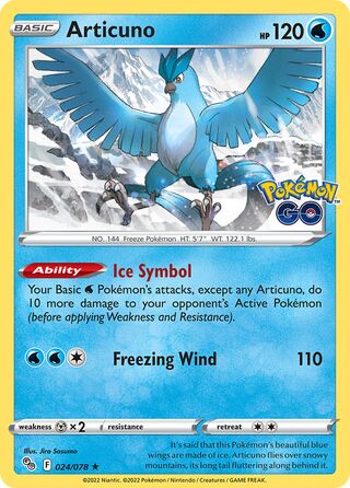 Articuno 24/88 from Pokémon GO