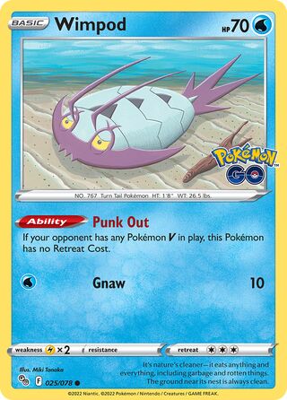 Wimpod 25/88 from Pokémon GO