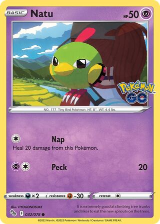 Natu 32/88 from Pokémon GO