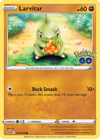 Larvitar 37/88 from Pokémon GO