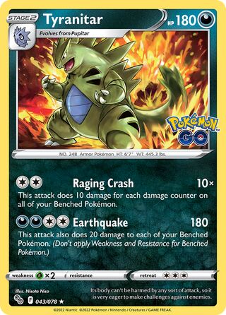 Tyranitar 43/88 from Pokémon GO